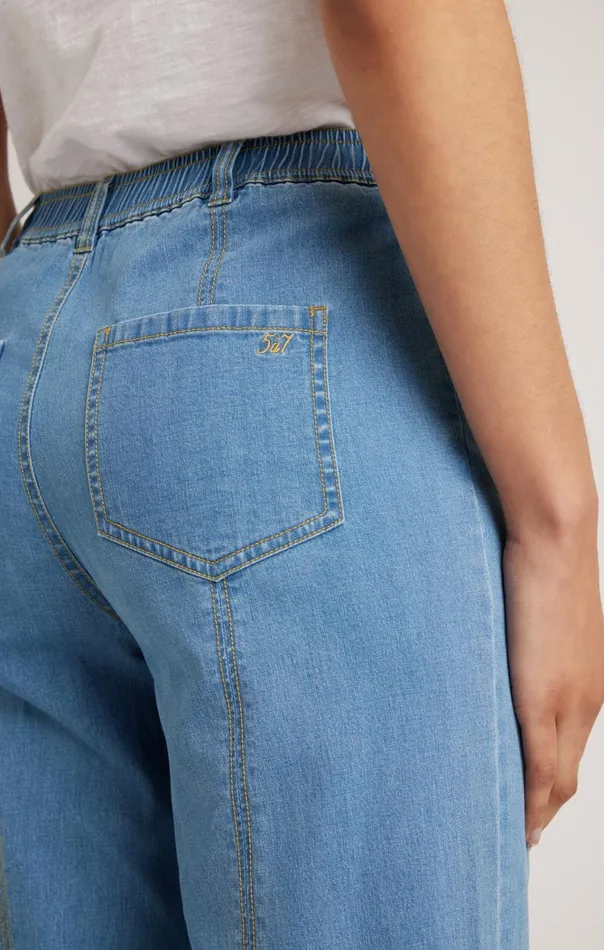 Women Cinq Sept Bottoms Tansy Pant Light Wash