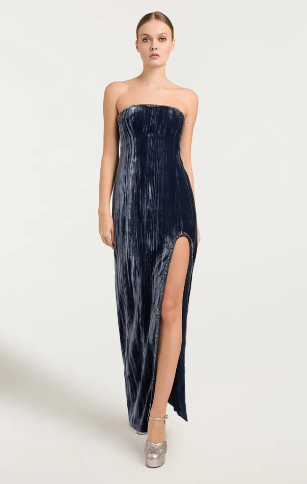 Women Cinq Sept Dresses Eponine Gown Peacock Blue