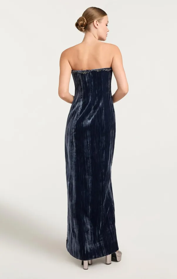 Women Cinq Sept Dresses Eponine Gown Peacock Blue