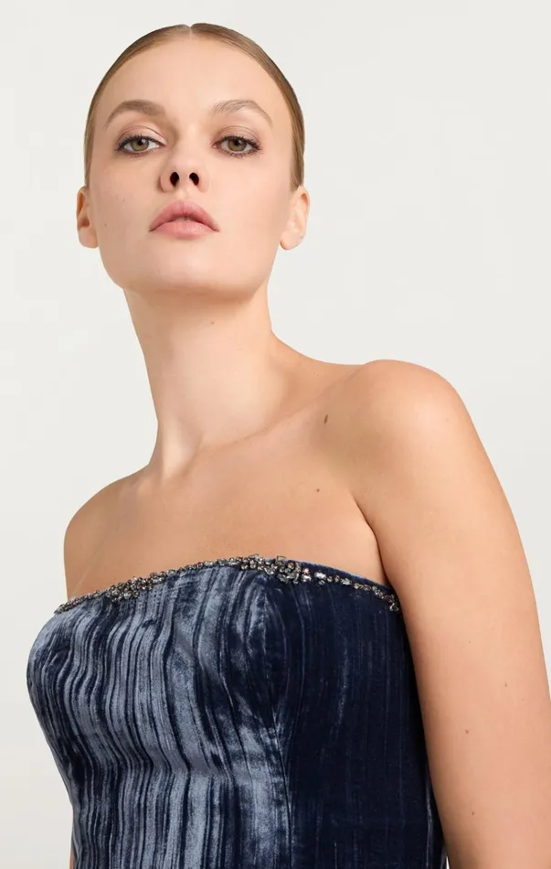 Women Cinq Sept Dresses Eponine Gown Peacock Blue