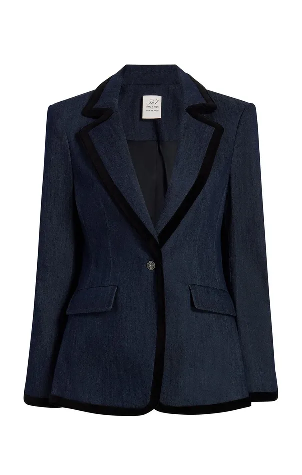 Women Cinq Sept Jackets and Blazers Ariane Blazer Indigoblack