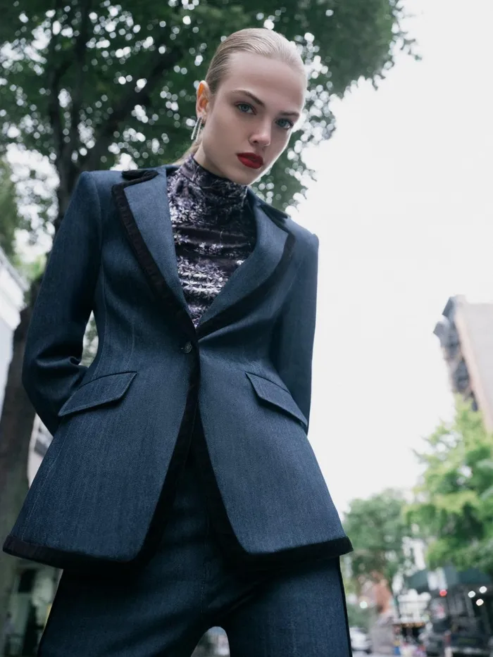 Women Cinq Sept Jackets and Blazers Ariane Blazer Indigoblack