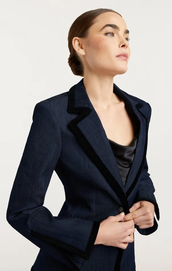 Women Cinq Sept Jackets and Blazers Ariane Blazer Indigoblack