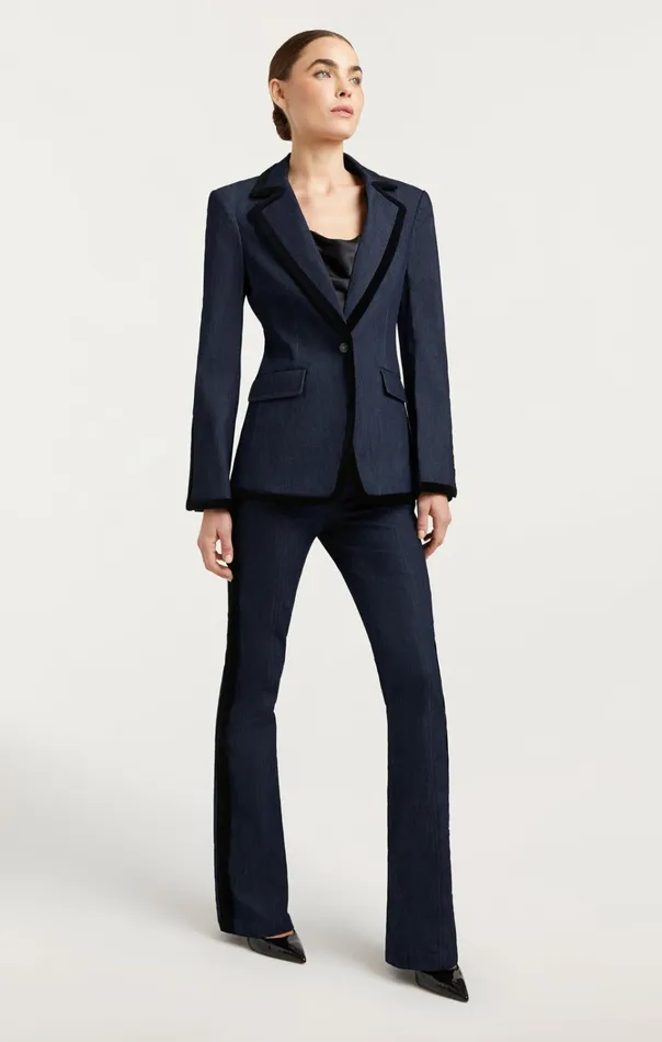 Women Cinq Sept Jackets and Blazers Ariane Blazer Indigoblack
