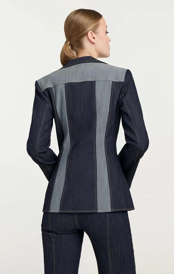 Women Cinq Sept Jackets and Blazers Celie Blazer Indigo
