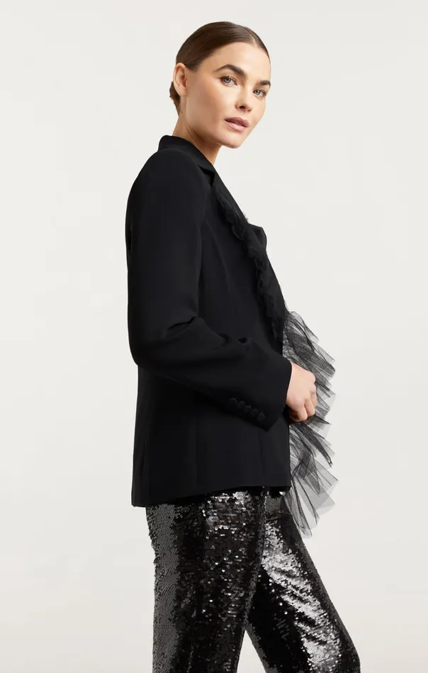Women Cinq Sept Jackets and Blazers Delia Jacket Black