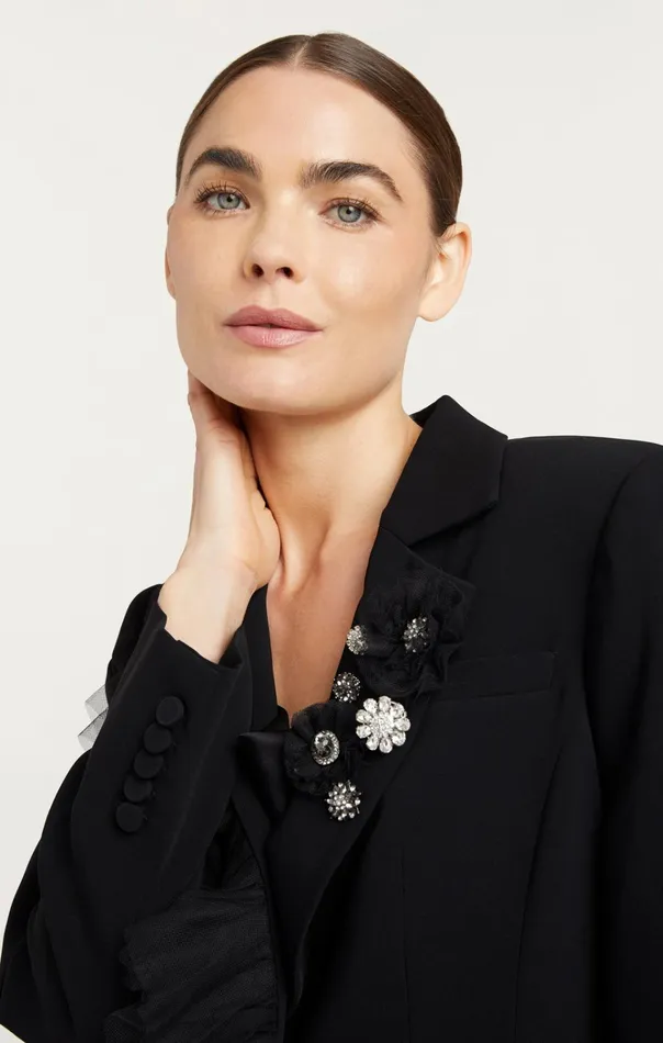 Women Cinq Sept Jackets and Blazers Delia Jacket Black