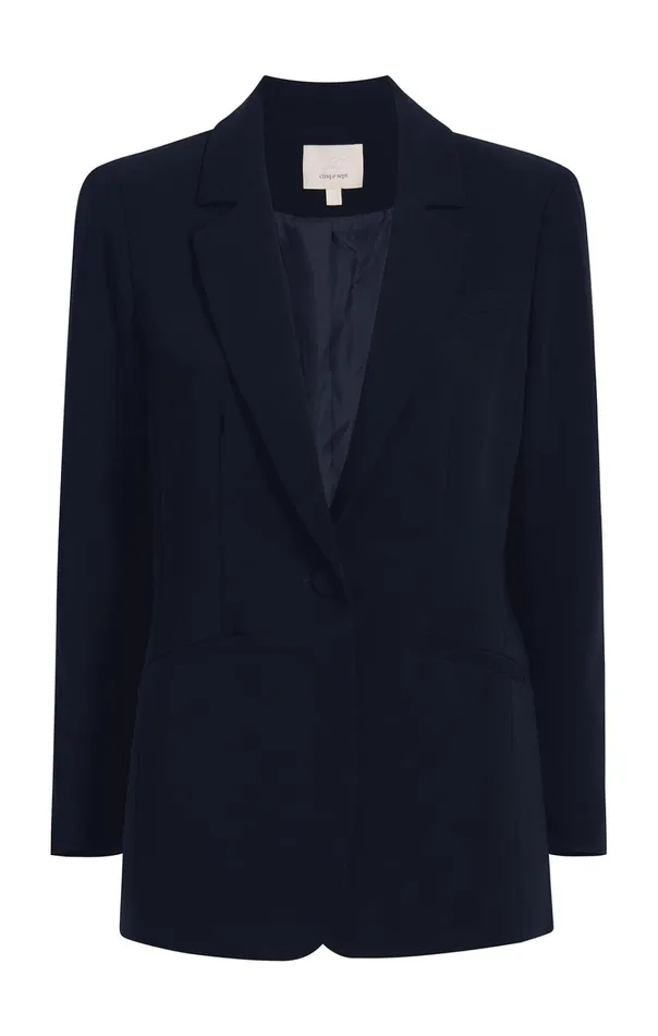 Women Cinq Sept Jackets and Blazers Karlie Blazer Navy