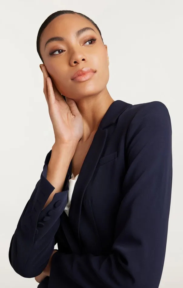 Women Cinq Sept Jackets and Blazers Karlie Blazer Navy
