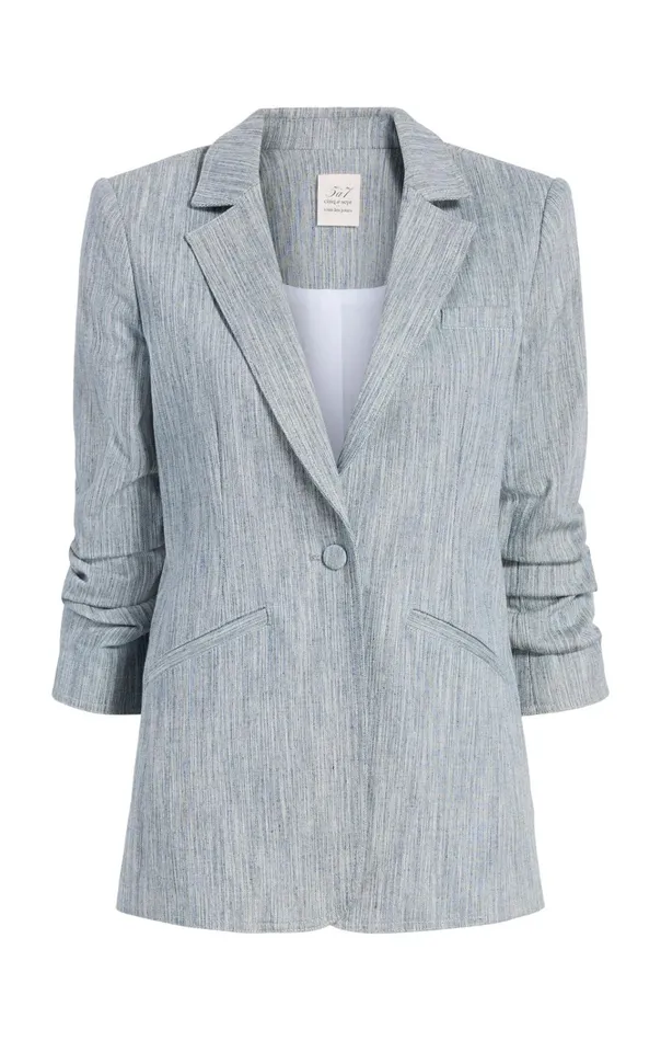 Women Cinq Sept Jackets and Blazers Khloe Blazer Indigowhite