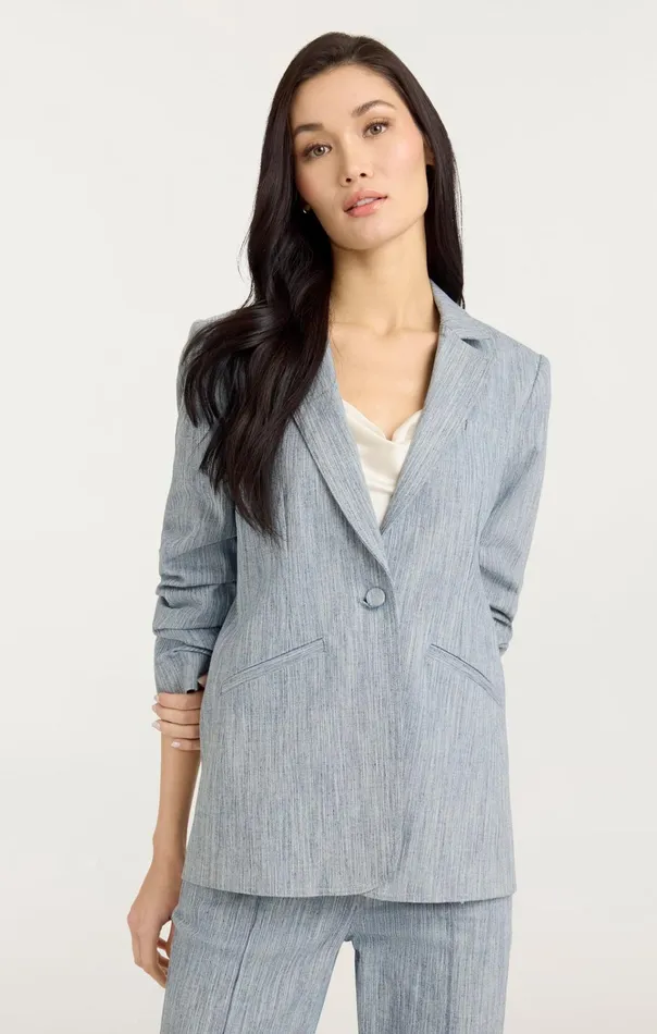 Women Cinq Sept Jackets and Blazers Khloe Blazer Indigowhite