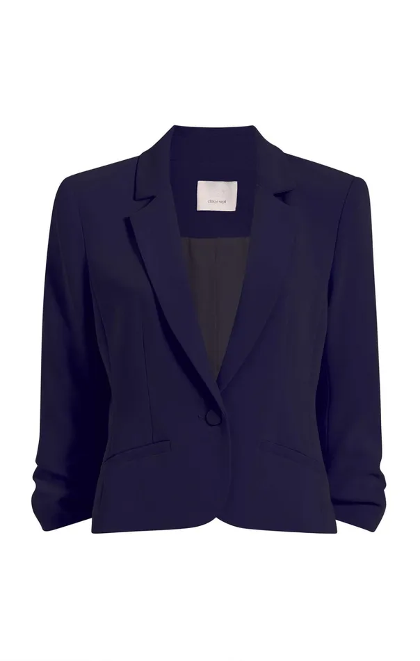 Women Cinq Sept Jackets and Blazers Le Petit Khloe Blazer Navy