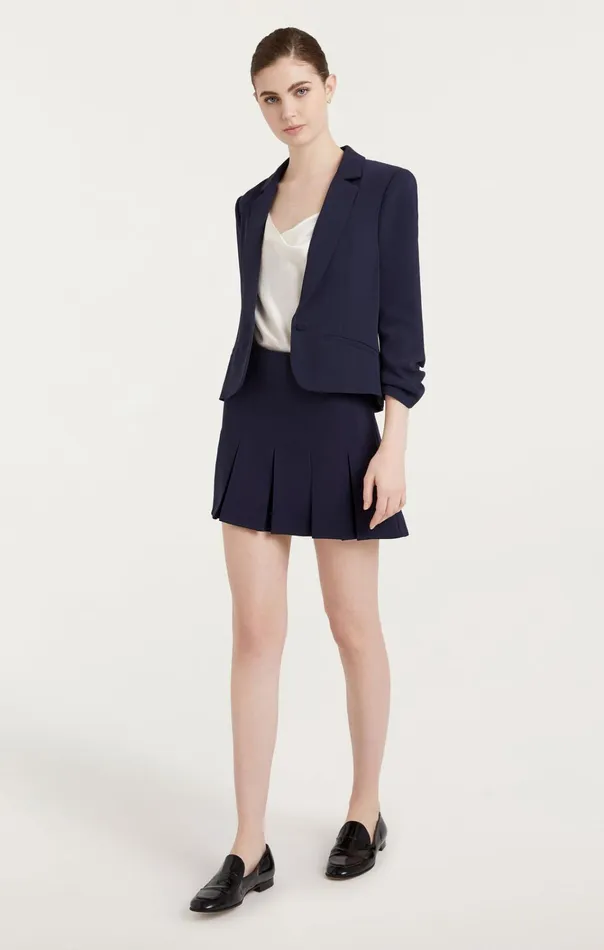Women Cinq Sept Jackets and Blazers Le Petit Khloe Blazer Navy