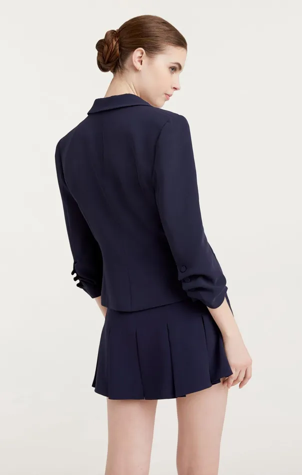 Women Cinq Sept Jackets and Blazers Le Petit Khloe Blazer Navy