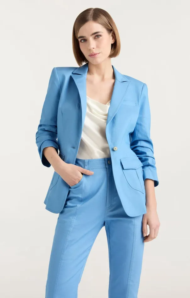 Women Cinq Sept Jackets and Blazers Louisa Jacket Blissful Blue