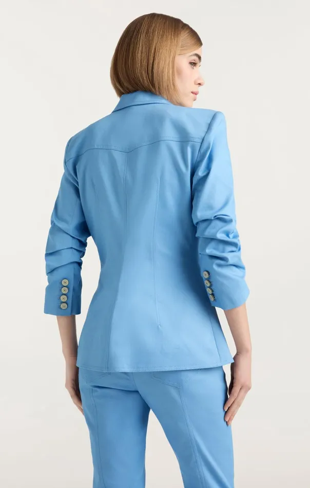 Women Cinq Sept Jackets and Blazers Louisa Jacket Blissful Blue