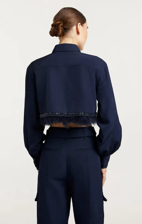 Women Cinq Sept Jackets and Blazers Suvi Jacket Navy