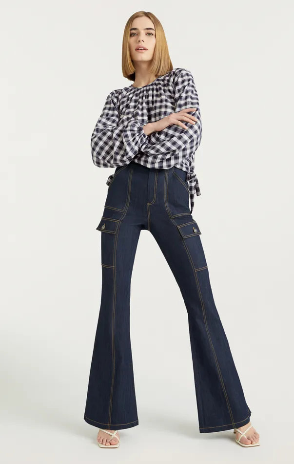 Women Cinq Sept Tops Adia Top Navywhite