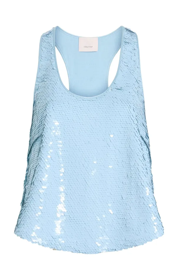 Women Cinq Sept Tops Esti Top Serene Sky