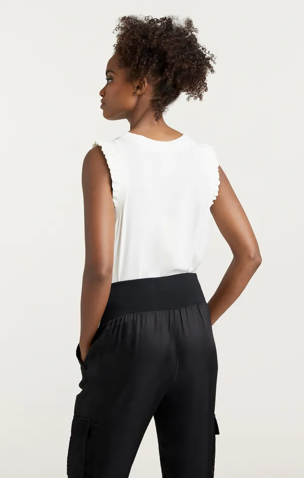 Women Cinq Sept Tops Lenore Top Ivory