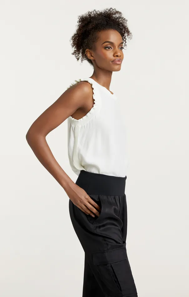 Women Cinq Sept Tops Lenore Top Ivory