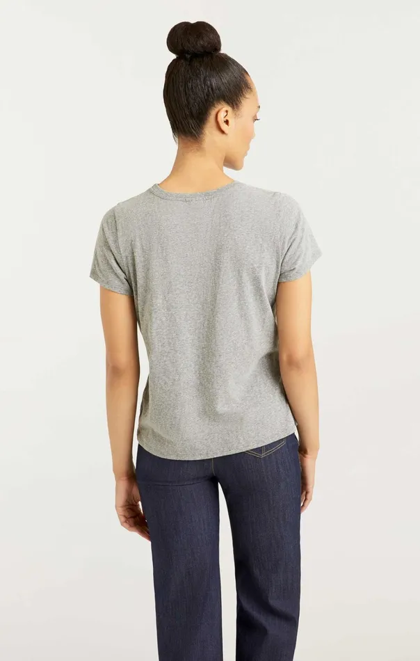 Women Cinq Sept Tops Paris New York Tee Heather Greyblack