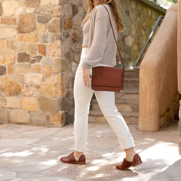Women Clara Crossbody Woven Brandy Nisolo Bags and Wallets