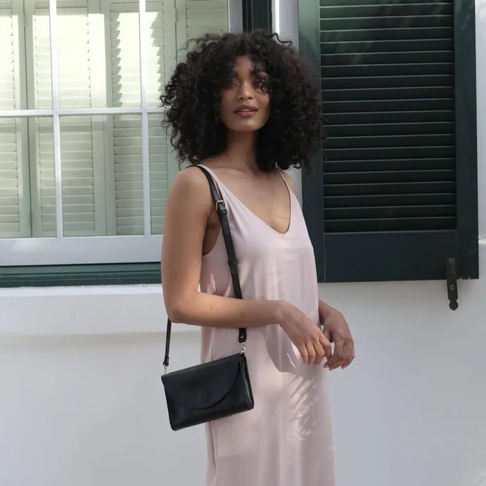 Women Cleo Convertible Crossbody Black Nisolo Bags and Wallets