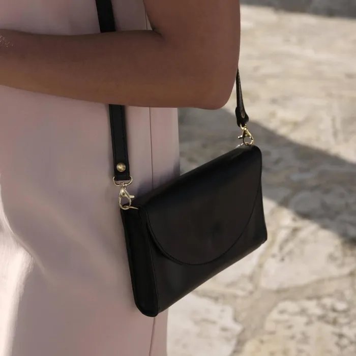 Women Cleo Convertible Crossbody Black Nisolo Bags and Wallets