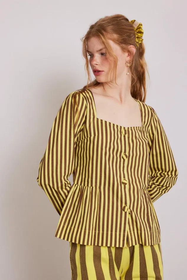 Women Coords Damson Madder Eloise Stripe Blouse