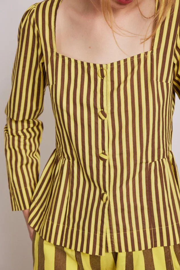 Women Coords Damson Madder Eloise Stripe Blouse