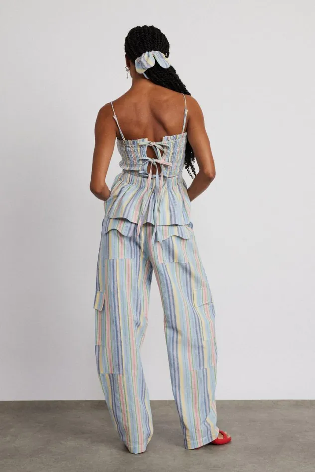 Women Coords Damson Madder Hope Shirred Cami 8211 Multi Stripe