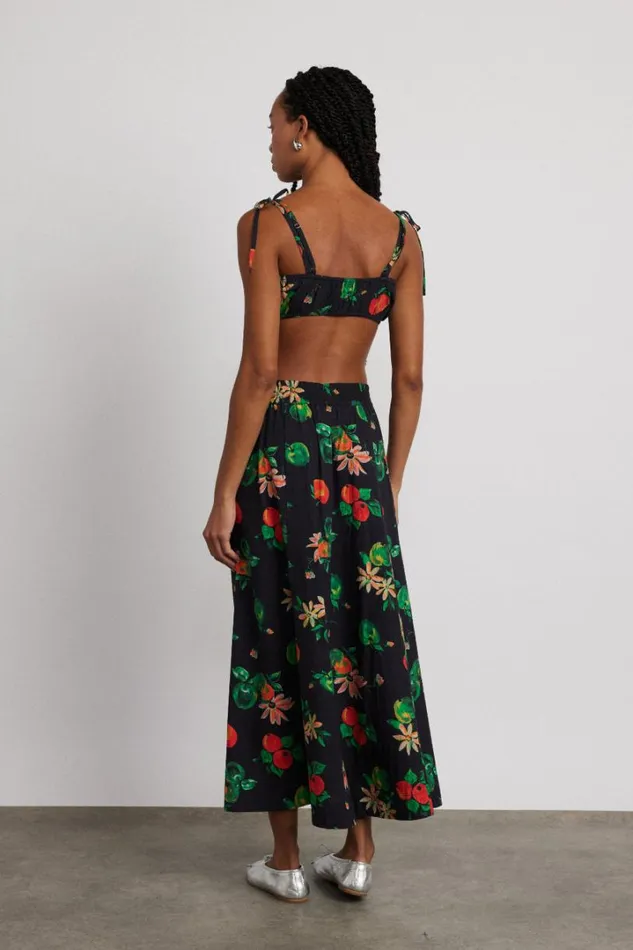 Women Coords Damson Madder Karmen Ruche Bralet 8211 Apple Print