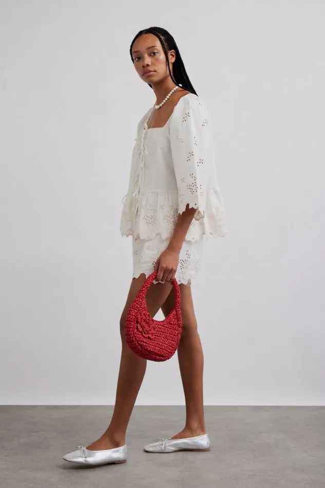 Women Coords Damson Madder Lana Blouse 8211 Broderie