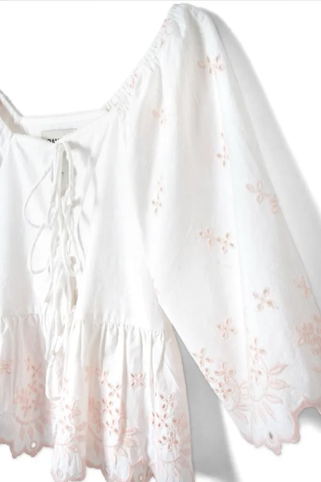 Women Coords Damson Madder Lana Blouse 8211 Broderie