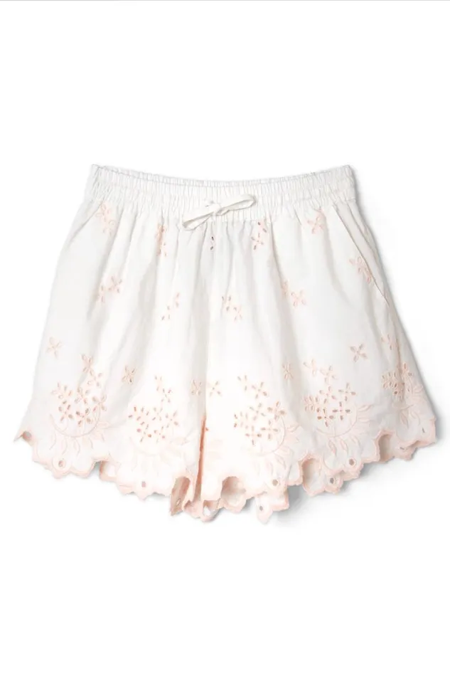 Women Coords Damson Madder Lana Shorts 8211 Broderie
