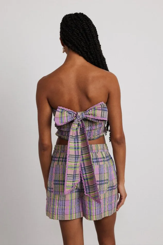 Women Coords Damson Madder Pia Top 8211 Cindy Check