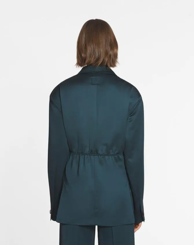 Women Coats and Jackets Lanvin Oversized Belted Jacket Forest Green Women Coats and Jackets Lanvin Oversized Belted Jacket Forest Green
