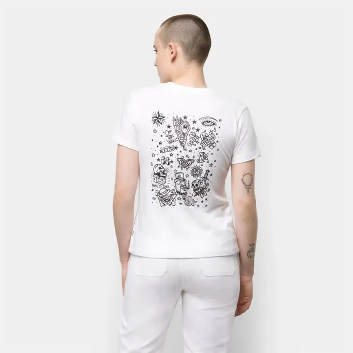Women Color Flash Crew Tee White TShirts and Tanks Vans Women Color Flash Crew Tee White TShirts and Tanks Vans