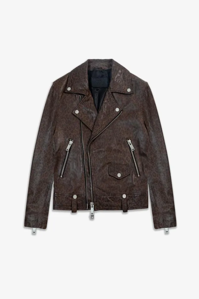 Women Colt Biker Jacket Leopard OTHER LEATHER JACKETS