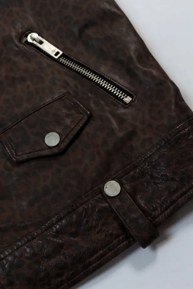 Women Colt Biker Jacket Leopard OTHER LEATHER JACKETS
