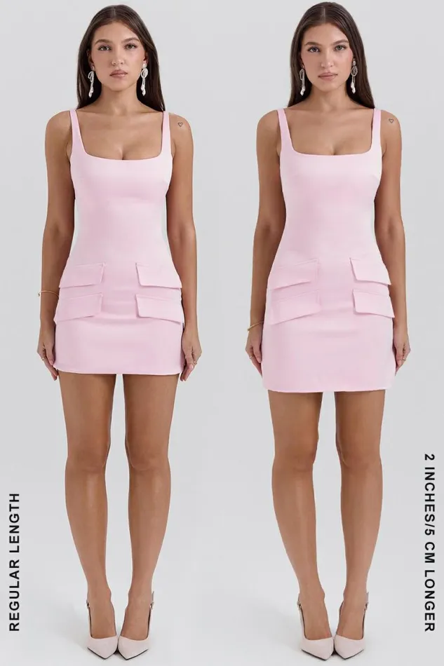 Women Cosette Rose Shadow Satin Sleeveless Mini Dress House Of CB Dresses Women Cosette Rose Shadow Satin Sleeveless Mini Dress House Of CB Dresses