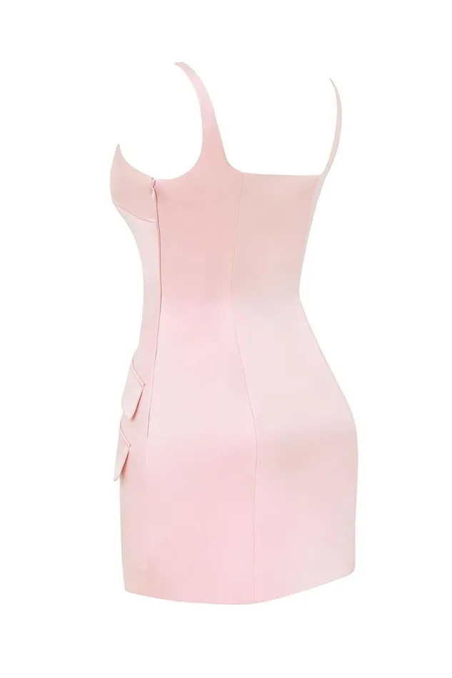 Women Cosette Rose Shadow Satin Sleeveless Mini Dress House Of CB Dresses Women Cosette Rose Shadow Satin Sleeveless Mini Dress House Of CB Dresses