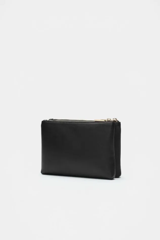 Women Cross Body Seed Heritage Multi Pocket Crossbody Bag Black