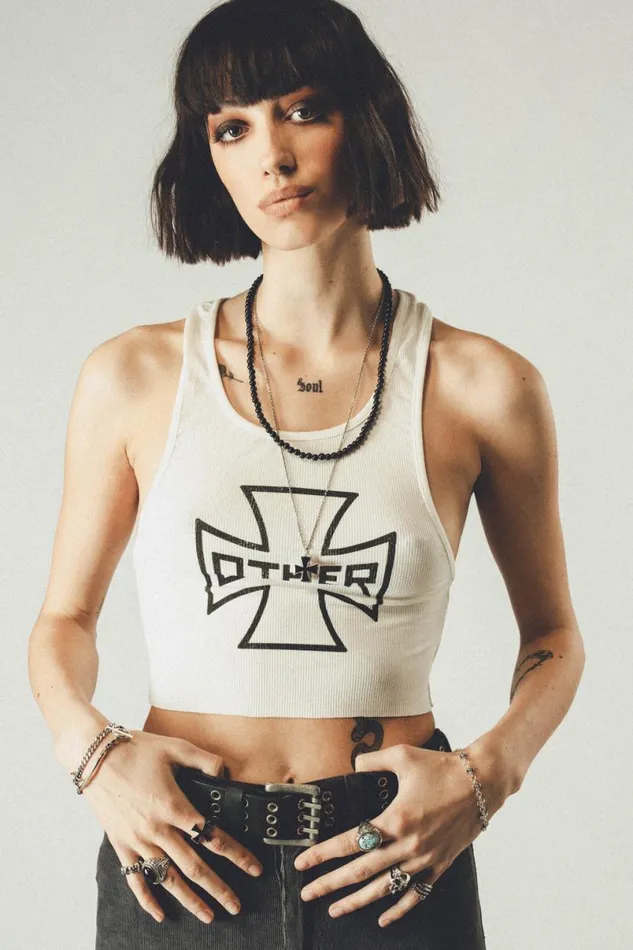 Women Cross Cropped Beater OTHER TANKS and VESTS Women Cross Cropped Beater OTHER TANKS and VESTS