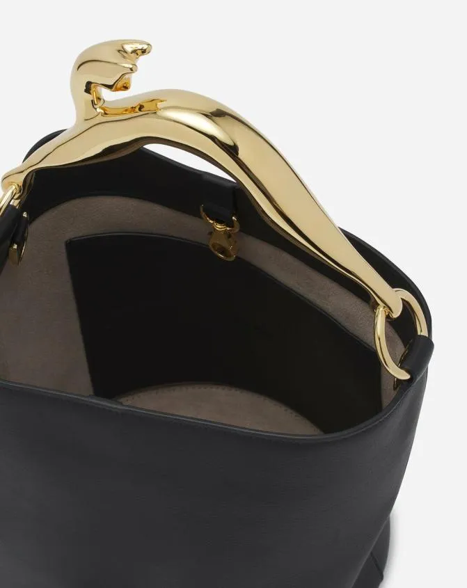 Women Crossbody Bags and Shoulder Bags Lanvin Leather Fusion Cat Bucket Bag Black Women Crossbody Bags and Shoulder Bags Lanvin Leather Fusion Cat Bucket Bag Black