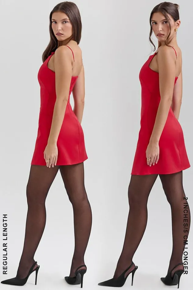 Women Dainty Scarlet Square Neck ALine Mini Dress House Of CB Dresses Women Dainty Scarlet Square Neck ALine Mini Dress House Of CB Dresses