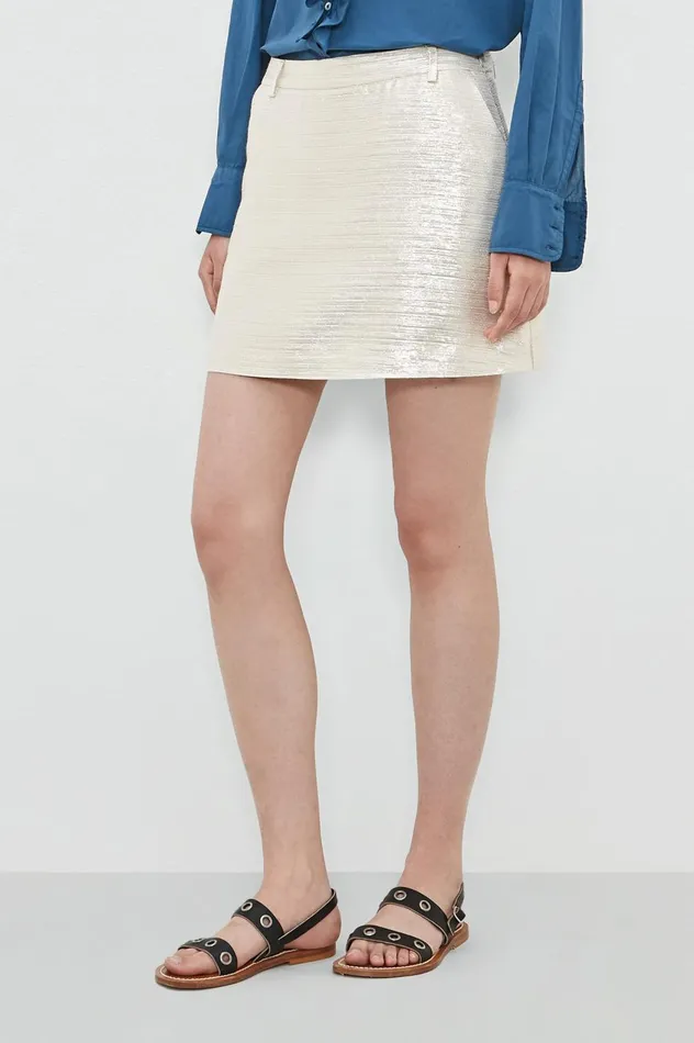 Women DEBBIE 8211 Viscose Mini Skirt 8211 Sand Grain Massimo Alba Dresses and Skirts Women DEBBIE 8211 Viscose Mini Skirt 8211 Sand Grain Massimo Alba Dresses and Skirts