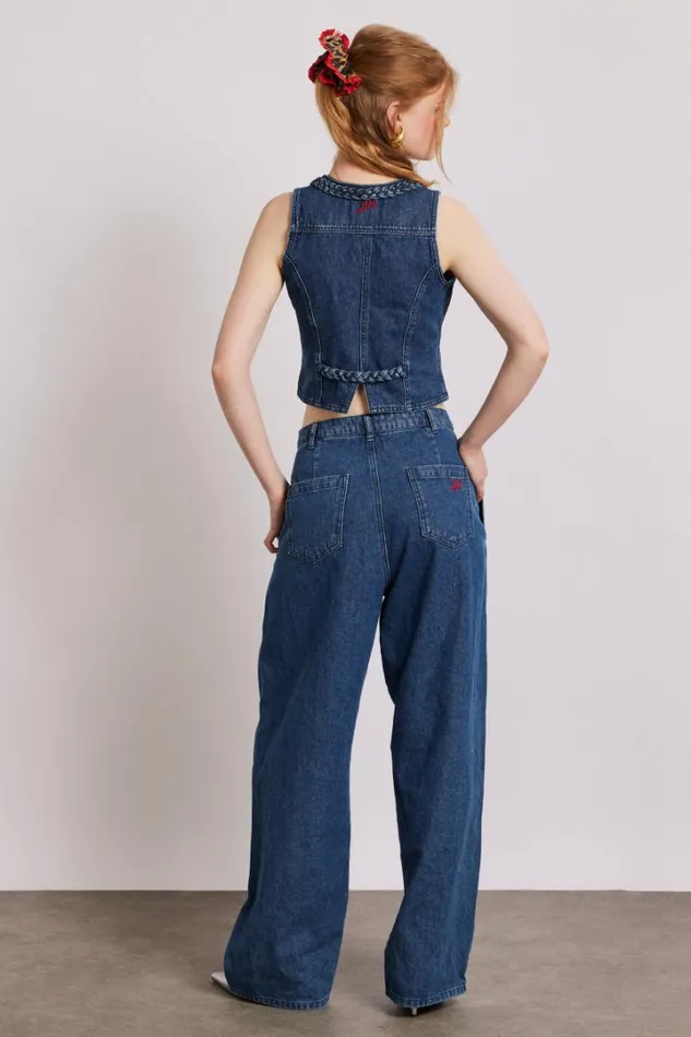 Women Denim Damson Madder Sailor Jeans 8211 Vintage Wash