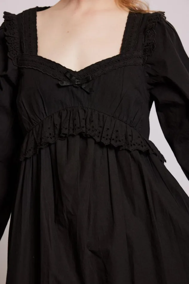 Women Dresses Damson Madder Edith Midi Dress 8211 Black